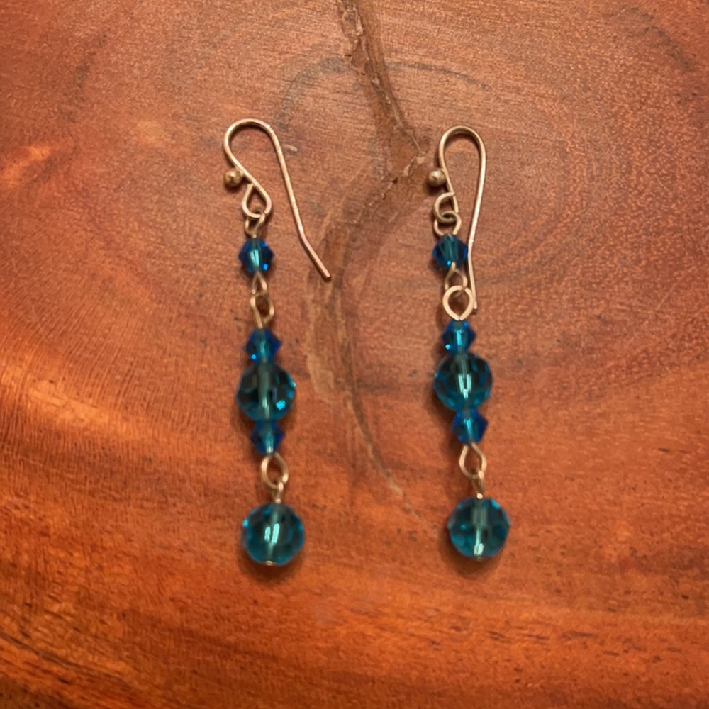 Cache Beaded Dangle Earrings - image 3